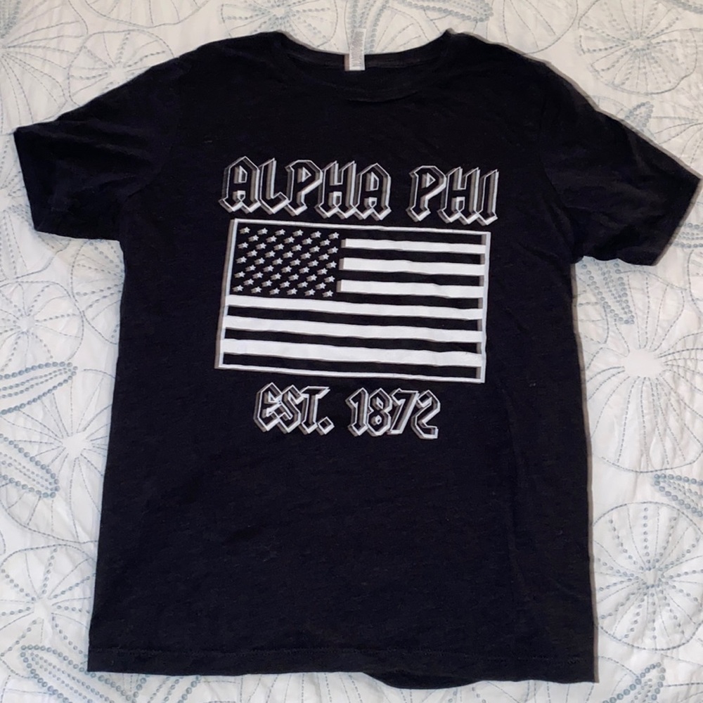 Alpha Phi Sorority Black T-shirt